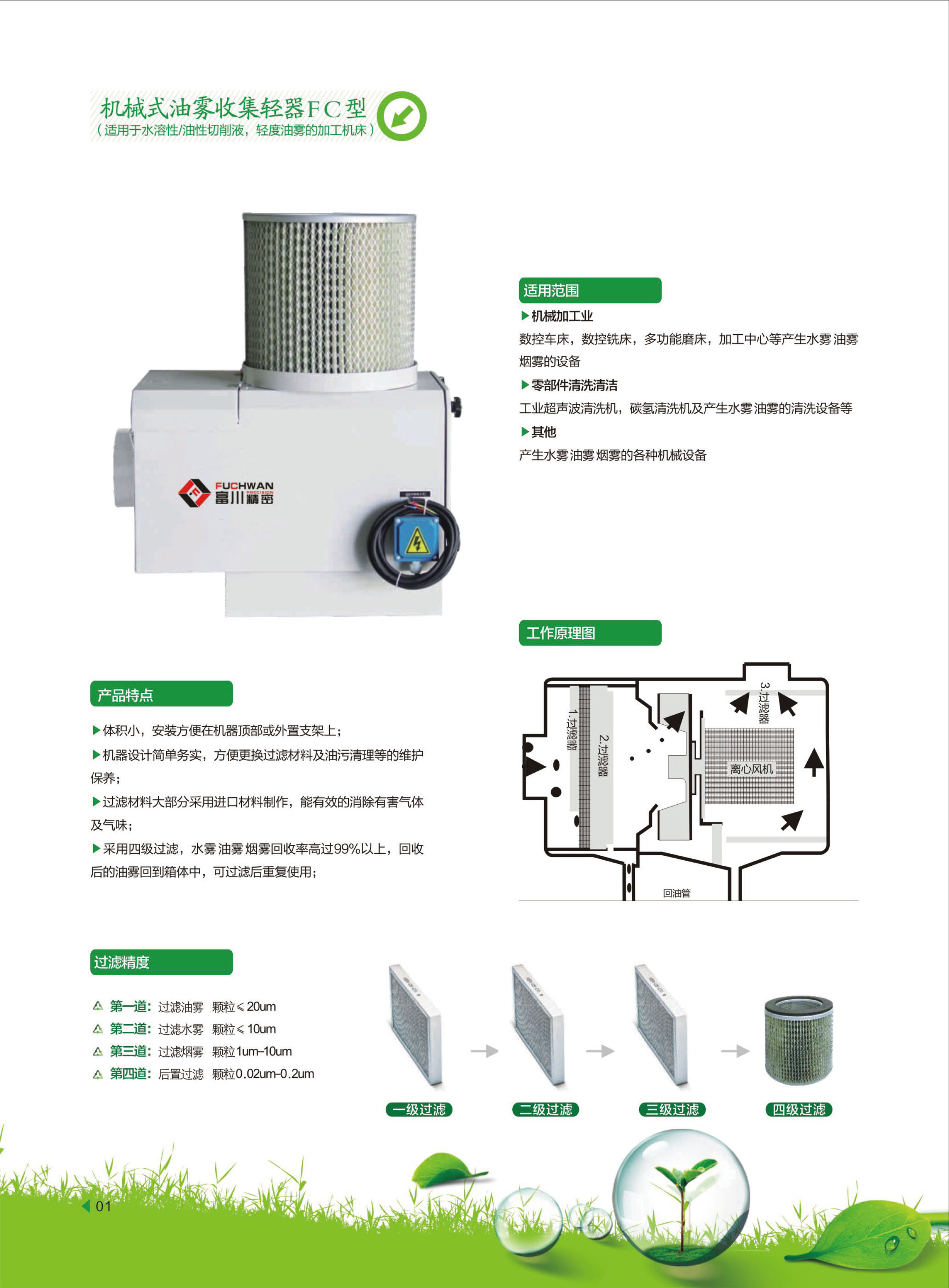 油雾收集器FC-400 油雾收集器FC-400
